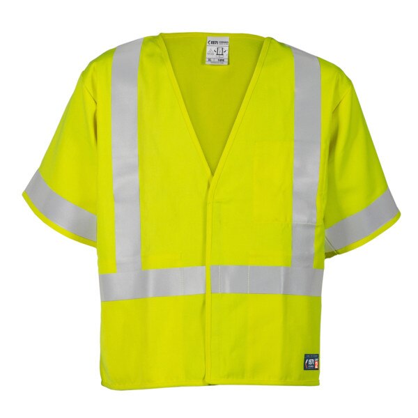 ML Kishigo FR Economy Hi-Vis Vest Class 3 in Hi-Vis Lime